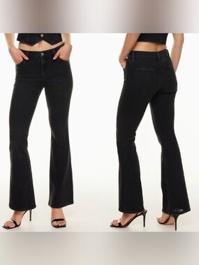Denim Forum Donna Mid Rise Flare 30L Size 25